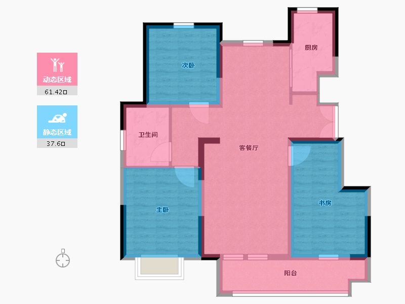 山东省-临沂市-世樾城-88.00-户型库-动静分区