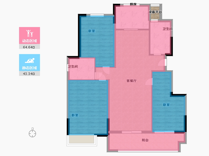 河南省-驻马店市-欧文尊府-98.22-户型库-动静分区