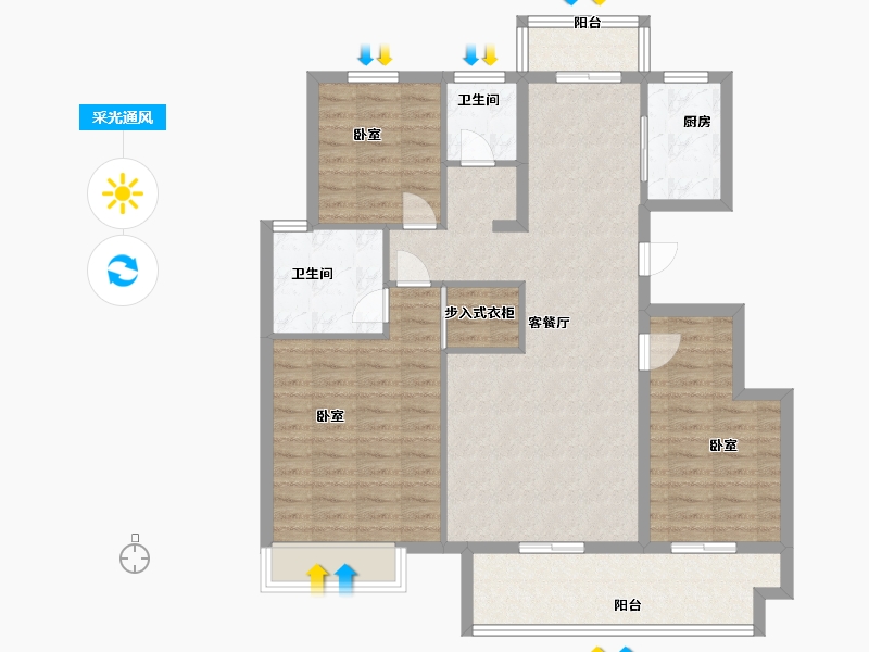 河南省-驻马店市-同信世博院4期【江上桃源】-100.00-户型库-采光通风