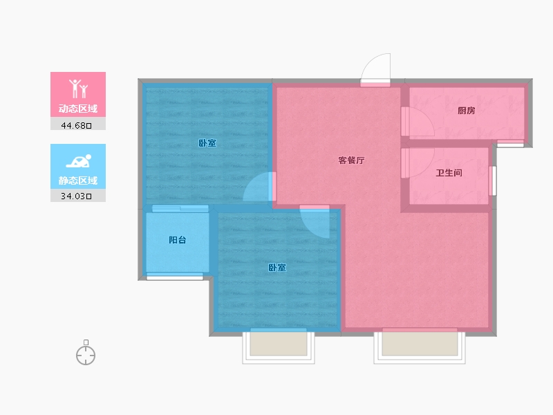 山东省-潍坊市-远大凤凰城-70.00-户型库-动静分区