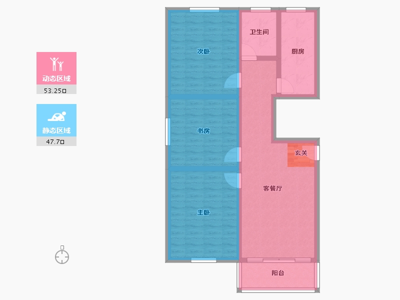 安徽省-宿州市-新都市华庭-90.01-户型库-动静分区