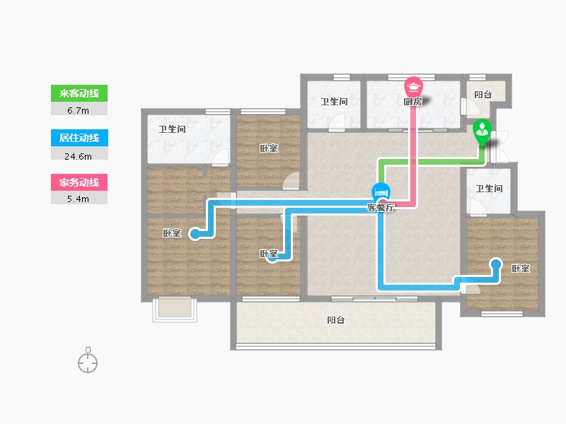 山东省-济宁市-济州古城·香樟园-138.00-户型库-动静线