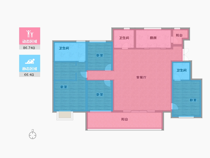 山东省-济宁市-济州古城·香樟园-138.00-户型库-动静分区