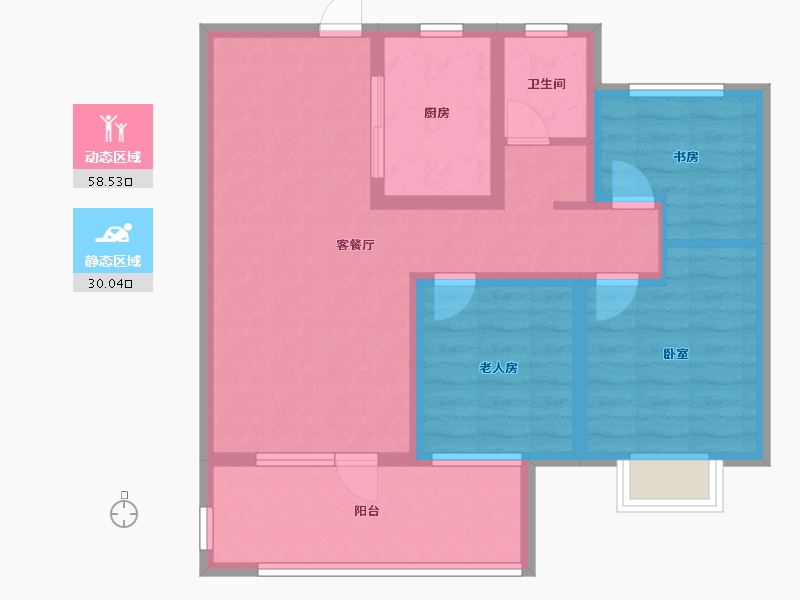 山东省-济宁市-保利城-78.00-户型库-动静分区