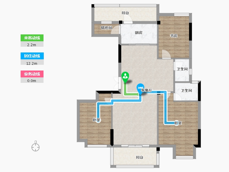 湖北省-黄冈市-中港水岸新城-101.72-户型库-动静线