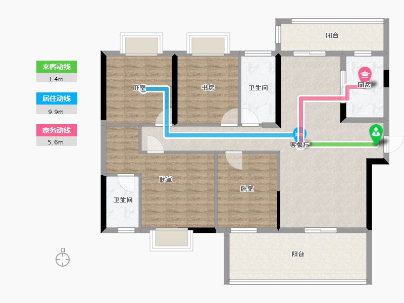 湖北省-宜昌市-一品江山-114.63-户型库-动静线