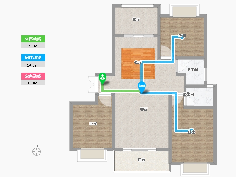 河南省-信阳市-东岸雅居-102.01-户型库-动静线