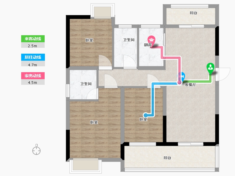 湖北省-黄冈市-广济府-100.99-户型库-动静线