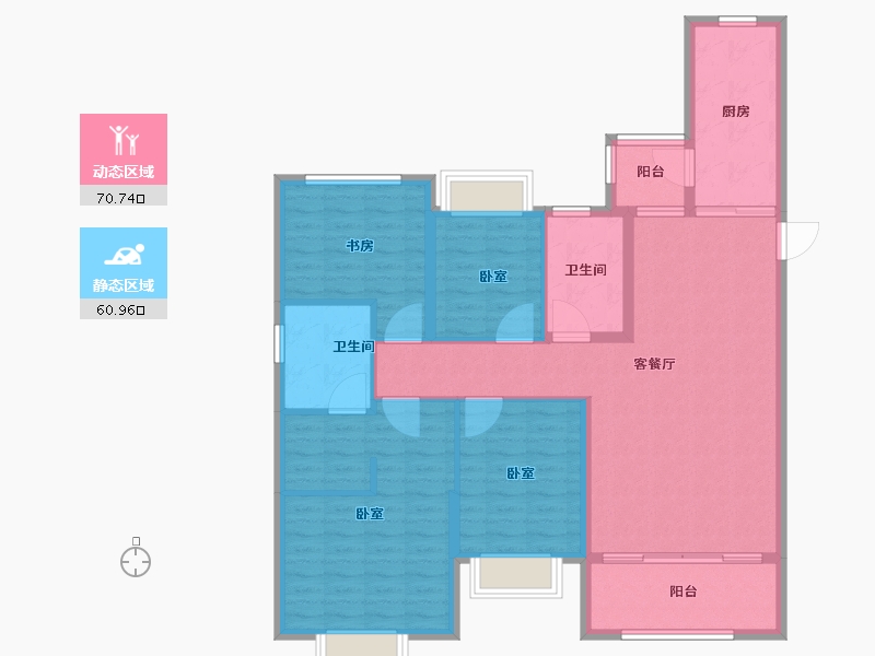 山东省-济宁市-济宁恒大悦珑湾-119.00-户型库-动静分区