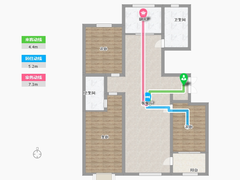 山东省-潍坊市-龙润紫宸华府-112.00-户型库-动静线