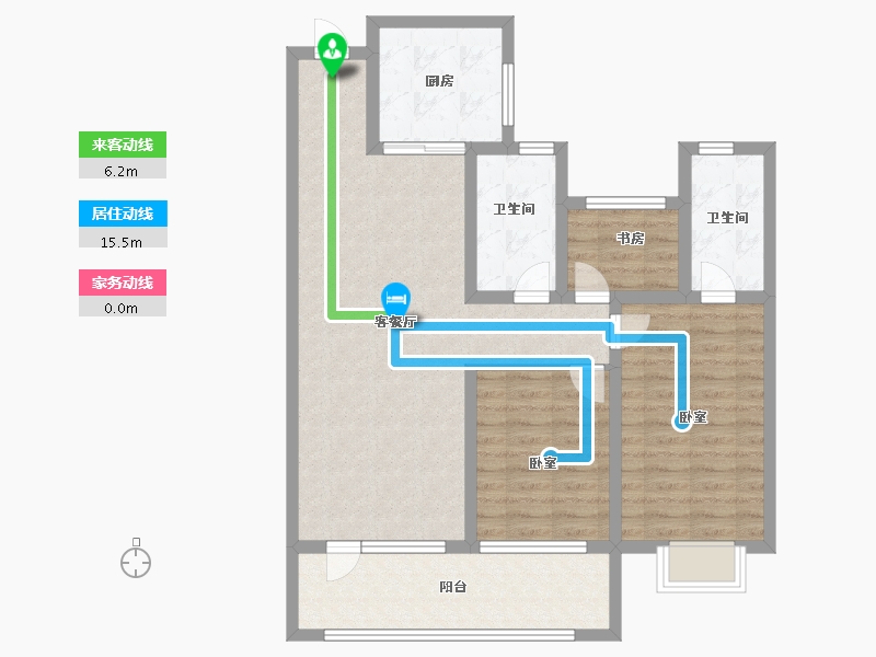 山东省-济宁市-保利时光印象-91.00-户型库-动静线