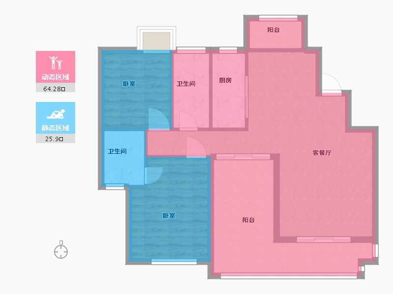 湖北省-黄冈市-广济府-81.02-户型库-动静分区