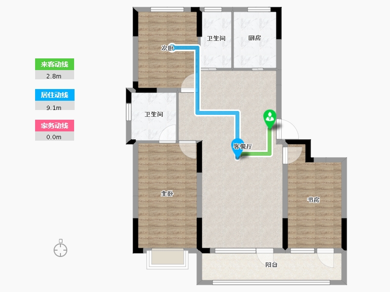 山东省-青岛市-海青公馆-112.00-户型库-动静线