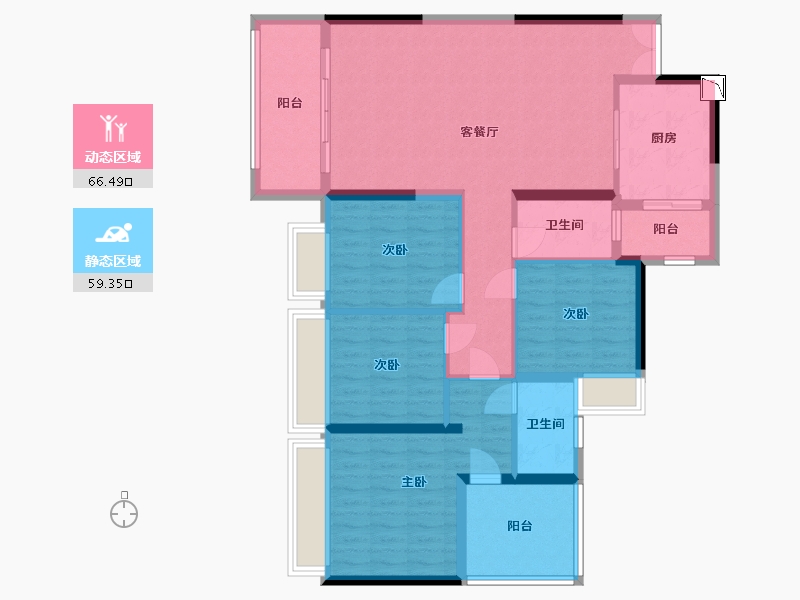 广东省-佛山市-君御海城-112.92-户型库-动静分区