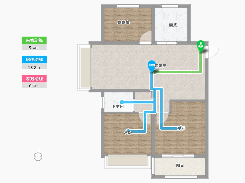 山东省-威海市-山能伴山首府-86.99-户型库-动静线