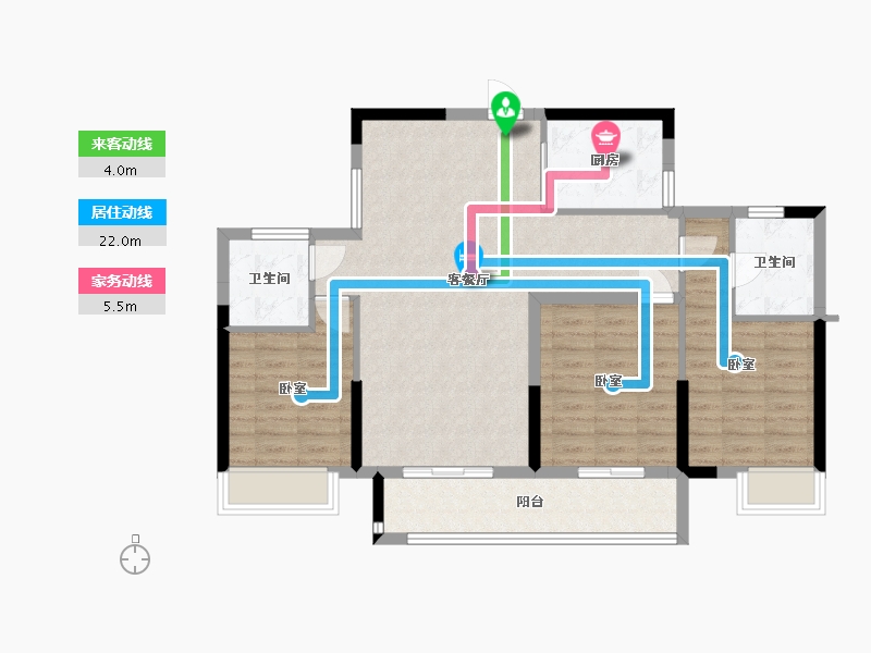 湖北省-宜昌市-宜都清江之星-92.38-户型库-动静线