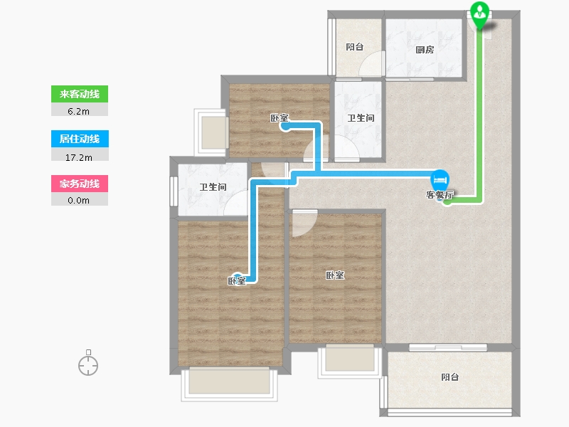 湖北省-黄冈市-红安盛安新都-96.98-户型库-动静线