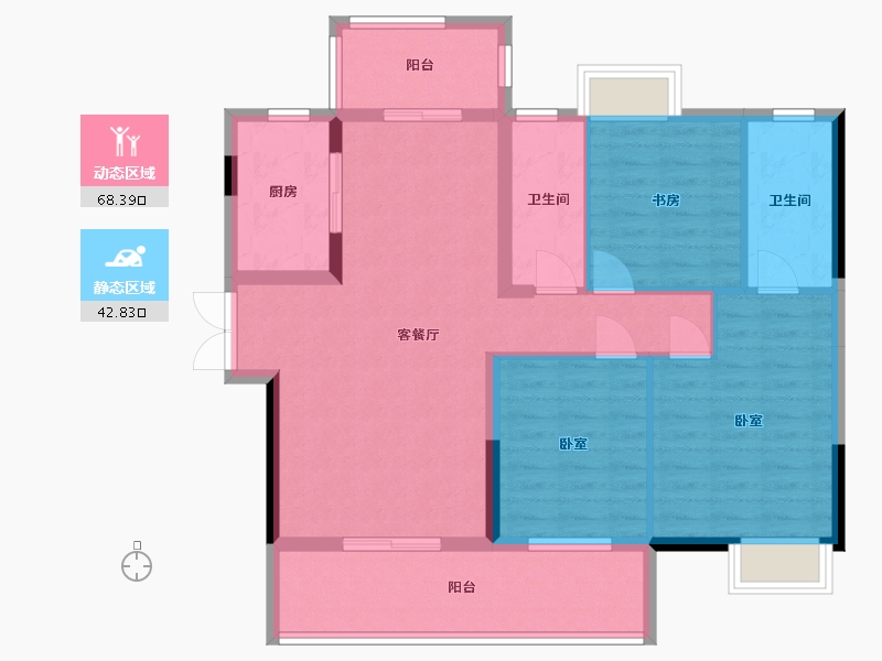 湖北省-宜昌市-一品江山-99.89-户型库-动静分区