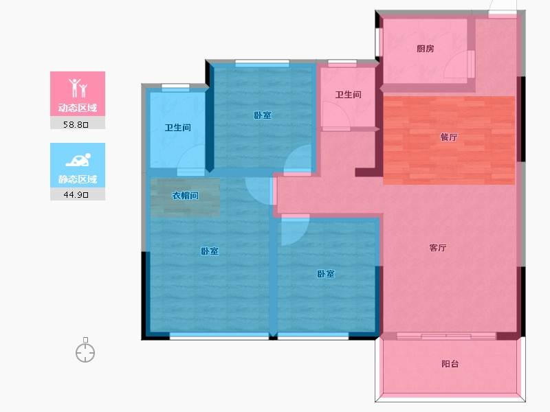 河南省-信阳市-淮上明珠-92.00-户型库-动静分区