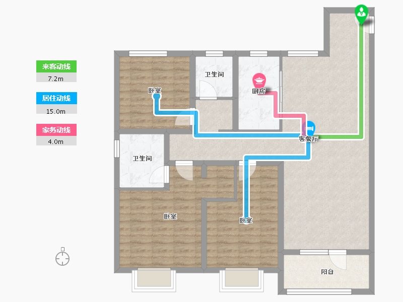 山东省-济宁市-公用瑞马悦府熙岸-105.01-户型库-动静线