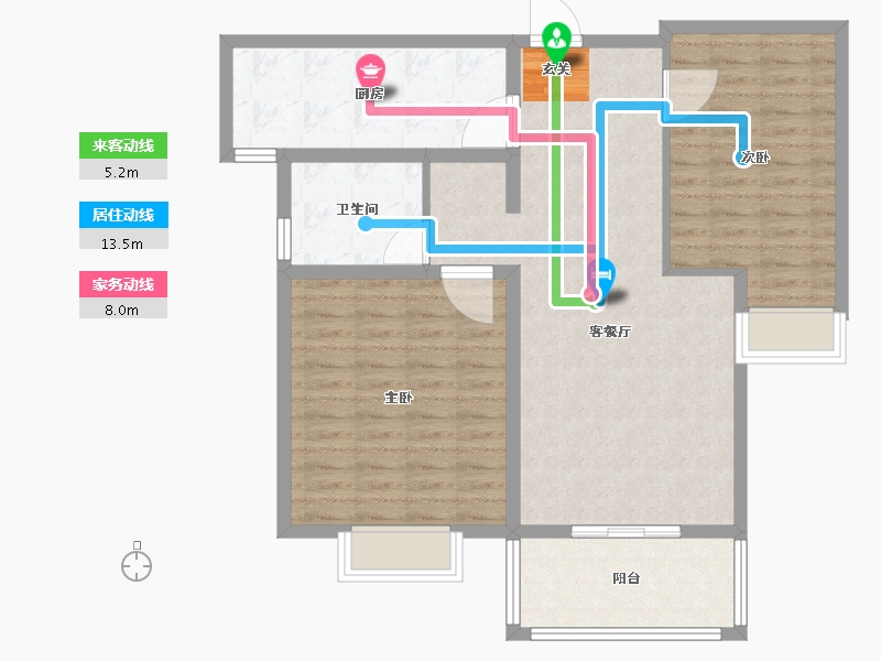 安徽省-宿州市-新都市华庭-94.01-户型库-动静线