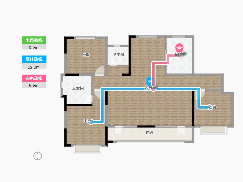 山东省-青岛市-海青公馆-132.99-户型库-动静线