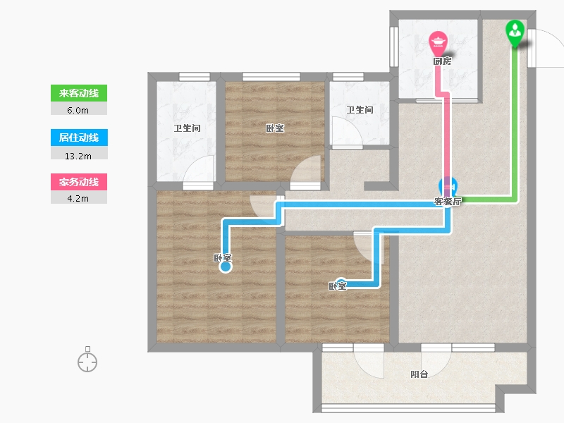 山东省-烟台市-力高清悦华府-87.00-户型库-动静线