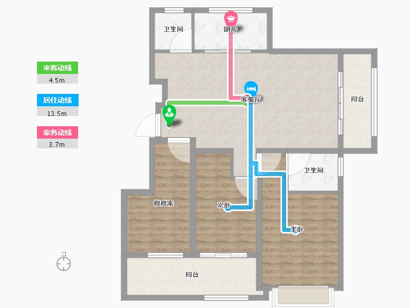 山东省-威海市-山能伴山首府-102.00-户型库-动静线