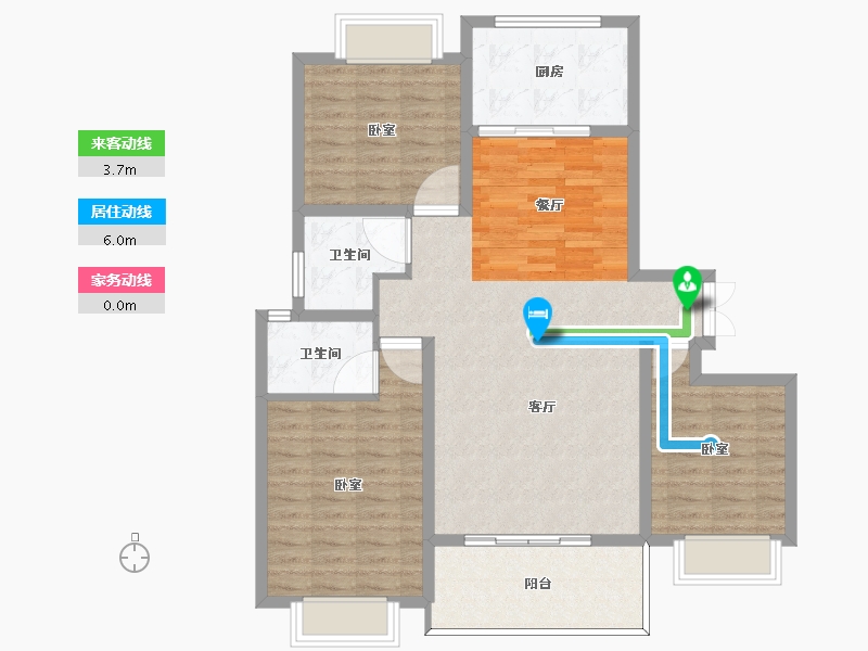 河南省-信阳市-东岸雅居-101.01-户型库-动静线