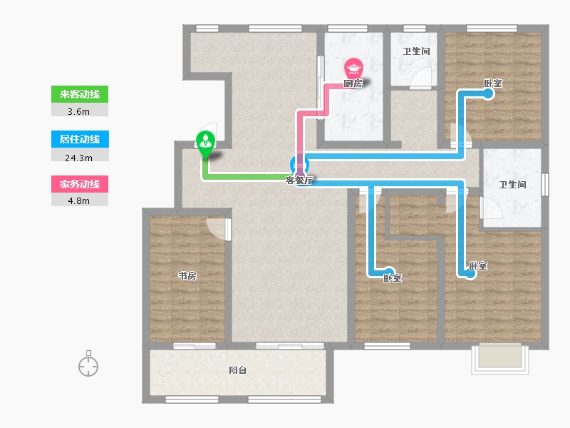 山东省-济宁市-惠民泽缘名府-130.00-户型库-动静线