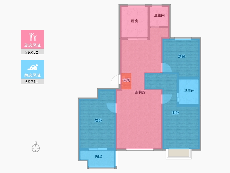 山东省-枣庄市-澜悦龙城-113.01-户型库-动静分区