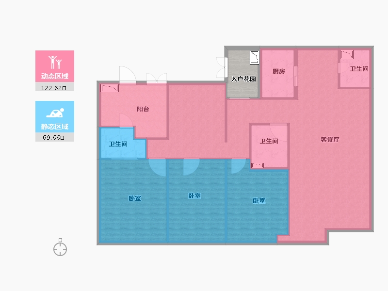 广东省-广州市-南沙金茂湾-184.00-户型库-动静分区