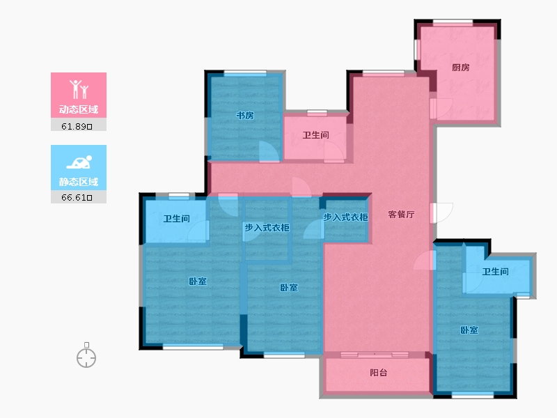 湖北省-武汉市-中城新时代-114.00-户型库-动静分区