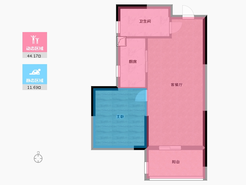 广东省-惠州市-富力湾-50.00-户型库-动静分区