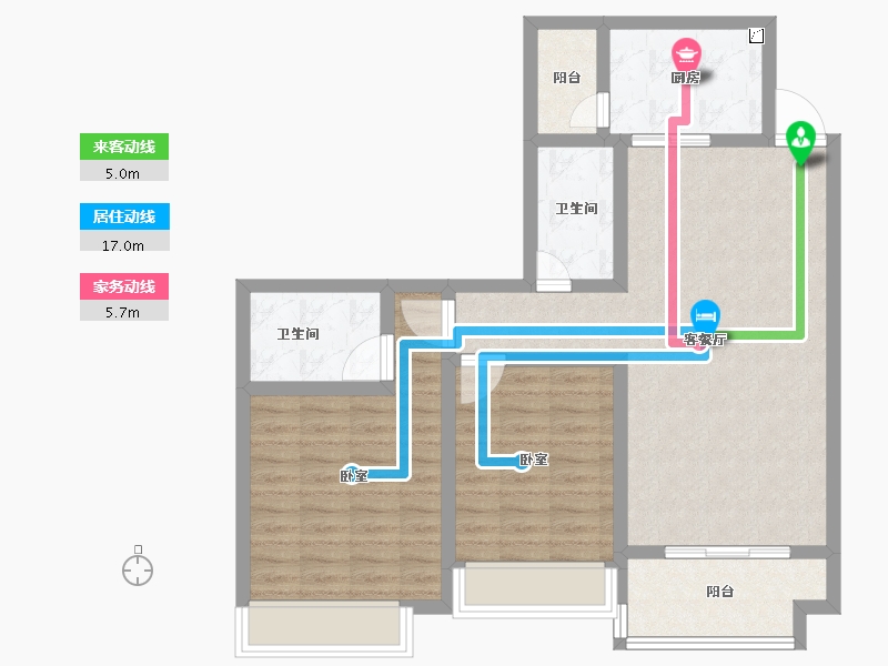 广东省-江门市-方圆月岛首府-84.65-户型库-动静线