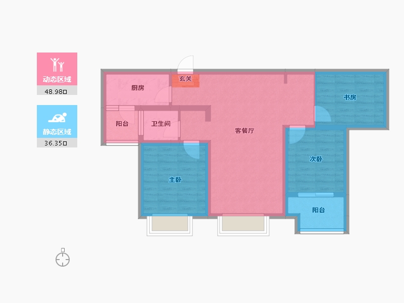 山东省-枣庄市-澜悦龙城-75.27-户型库-动静分区