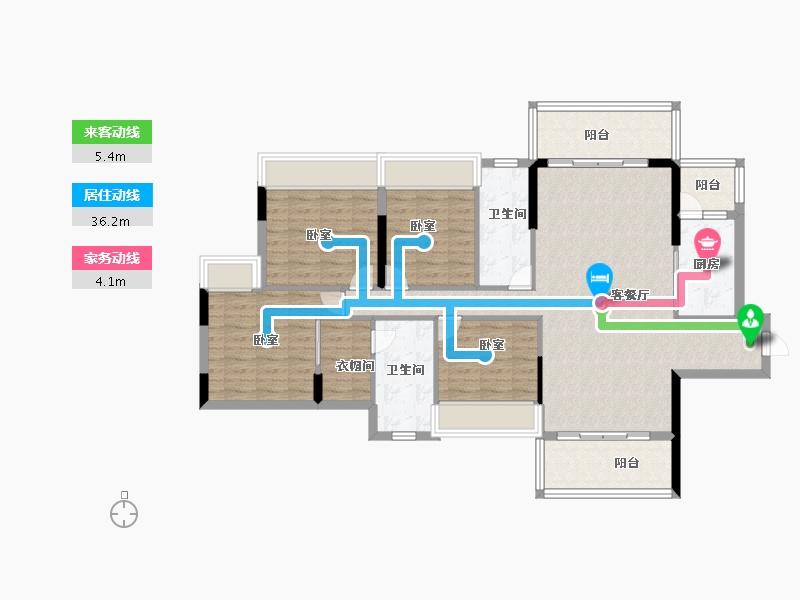 广东省-江门市-开平国汇豪庭-110.00-户型库-动静线