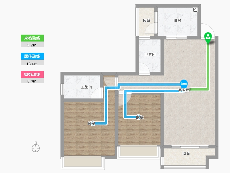 广东省-江门市-方圆月岛首府-93.30-户型库-动静线