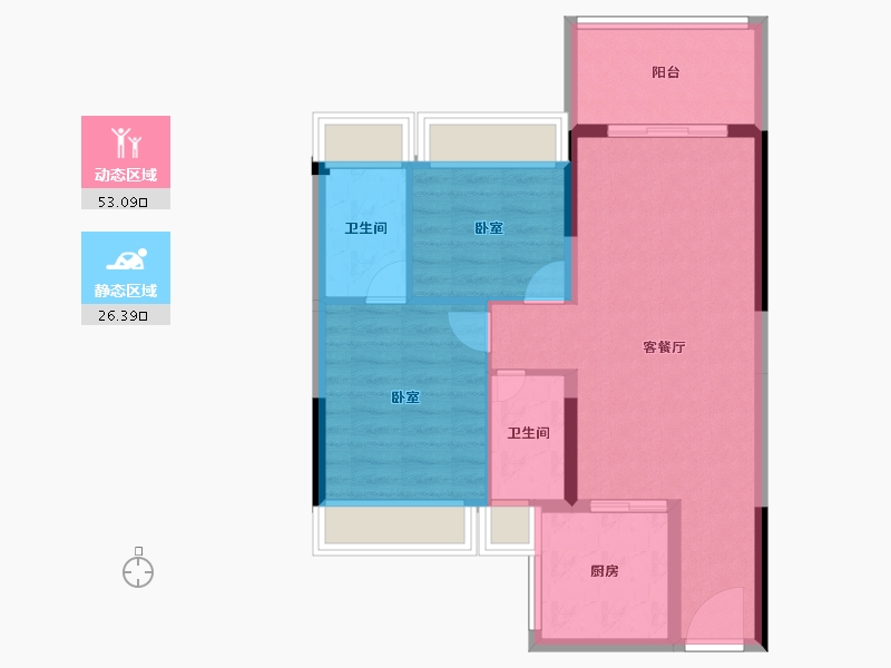 广东省-湛江市-雍豪园-71.32-户型库-动静分区