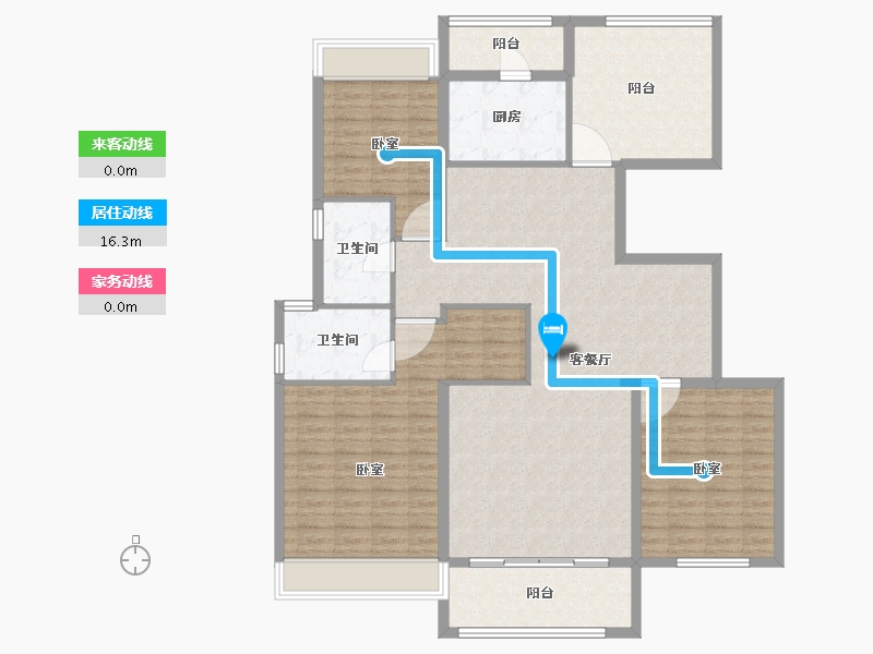 广东省-汕头市-碧桂园珑悦府-141.68-户型库-动静线