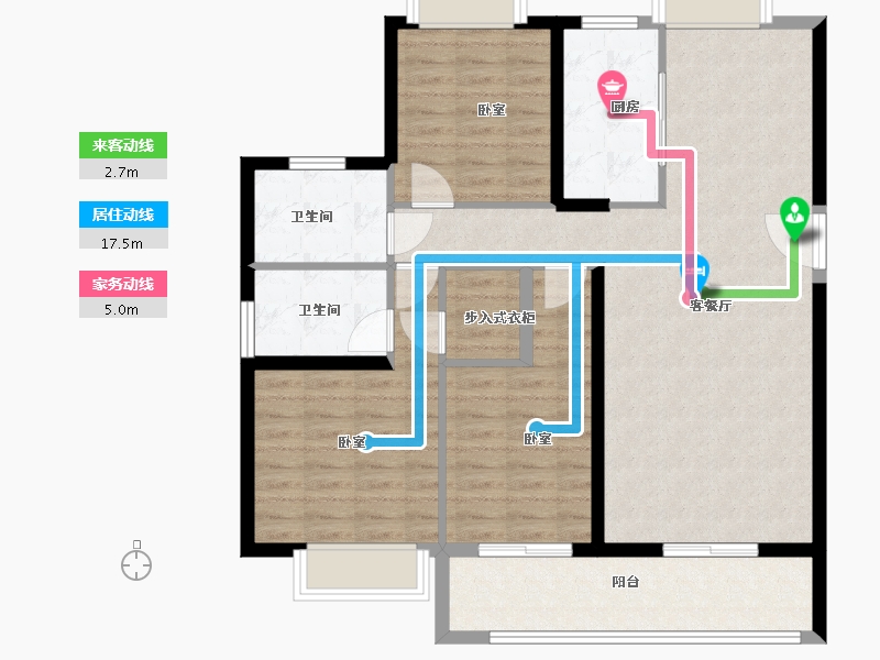 湖北省-武汉市-融侨滨江城-103.00-户型库-动静线