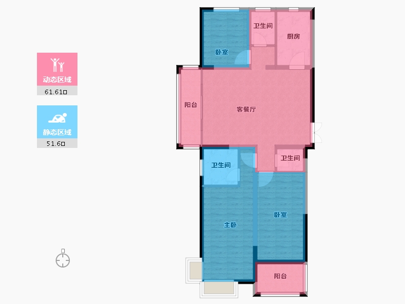 安徽省-六安市-御龙湾-101.03-户型库-动静分区