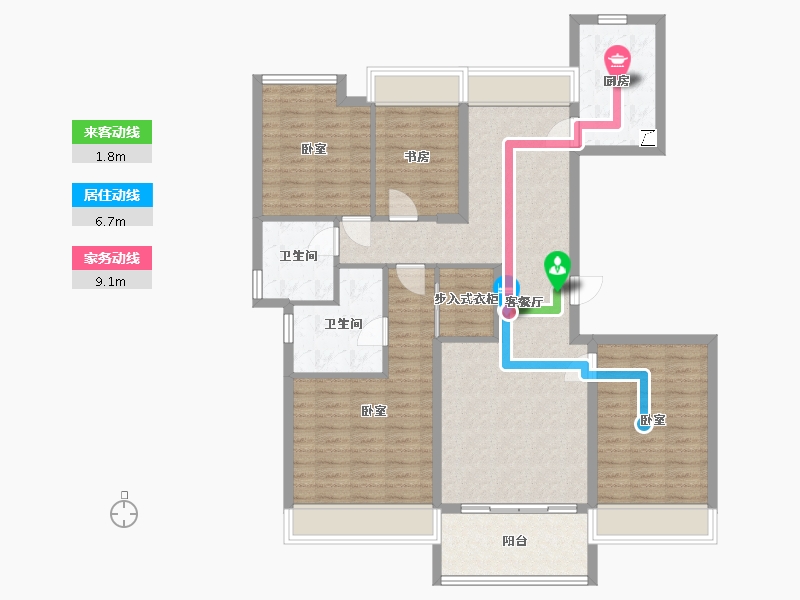 湖北省-武汉市-华发中城荟中央首府-114.00-户型库-动静线