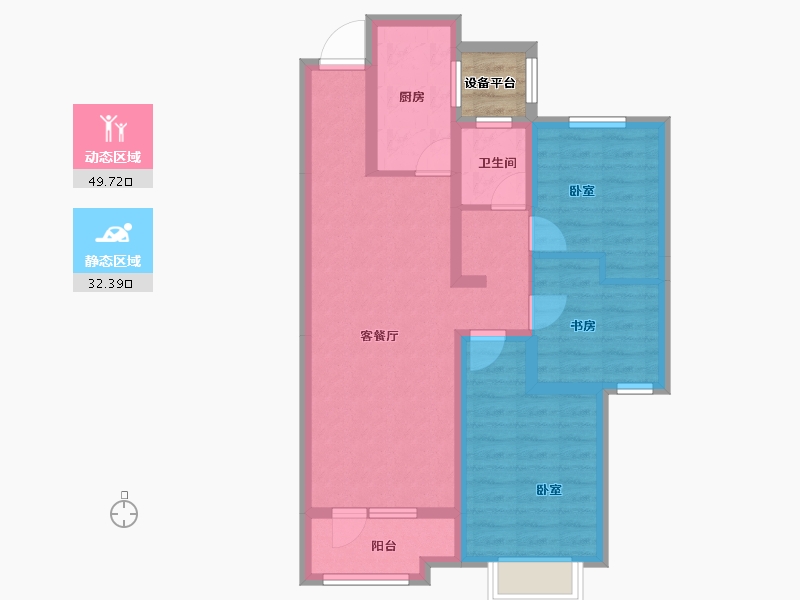 山东省-聊城市-大唐郡-74.25-户型库-动静分区