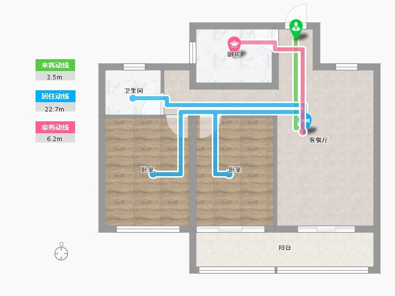 江苏省-徐州市-睢宁状元府-67.82-户型库-动静线