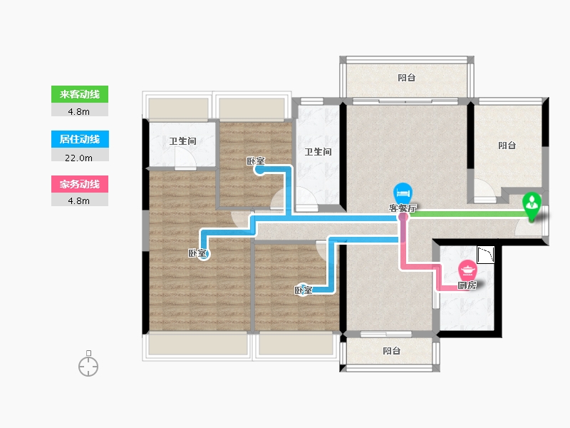 广东省-广州市-广佛里智慧慢城-108.16-户型库-动静线