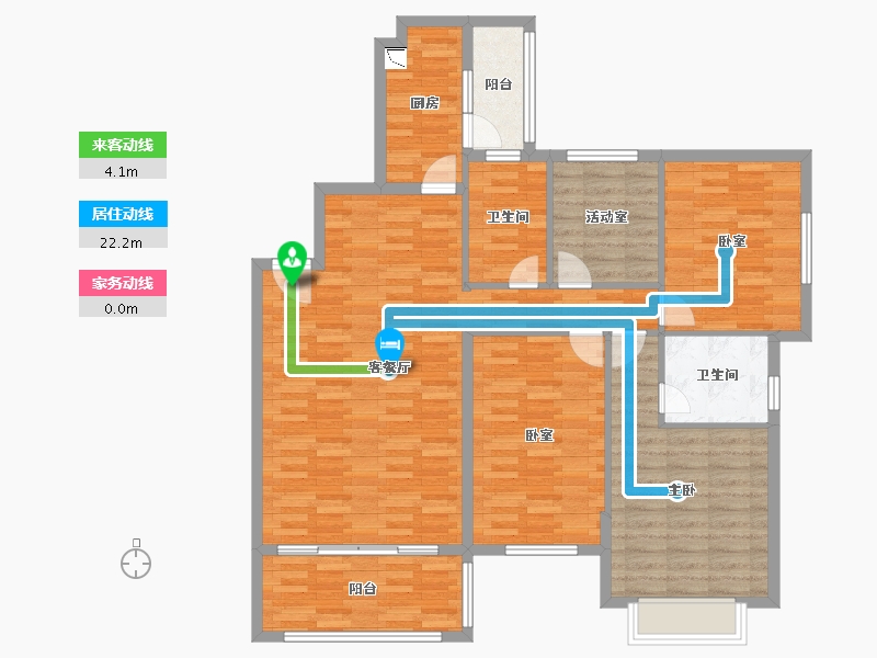 广西壮族自治区-贺州市-南宁恒大绿洲-119.87-户型库-动静线