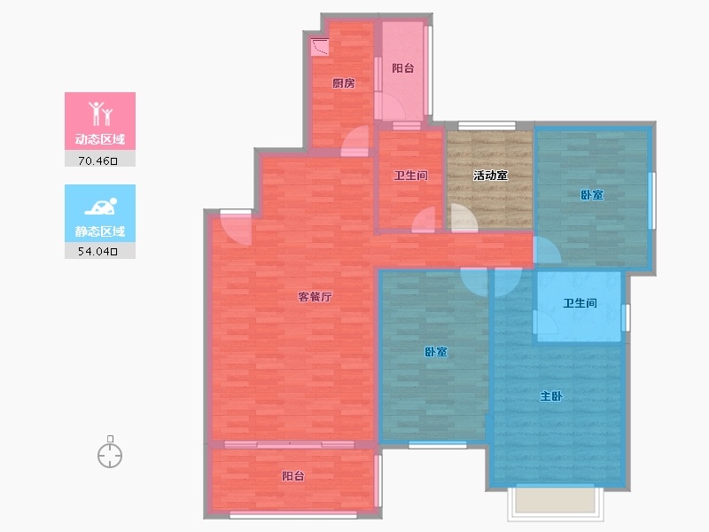 广西壮族自治区-贺州市-南宁恒大绿洲-119.87-户型库-动静分区