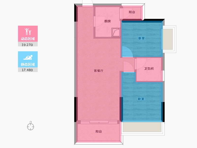 广东省-惠州市-海伦堡中侨公馆-50.05-户型库-动静分区