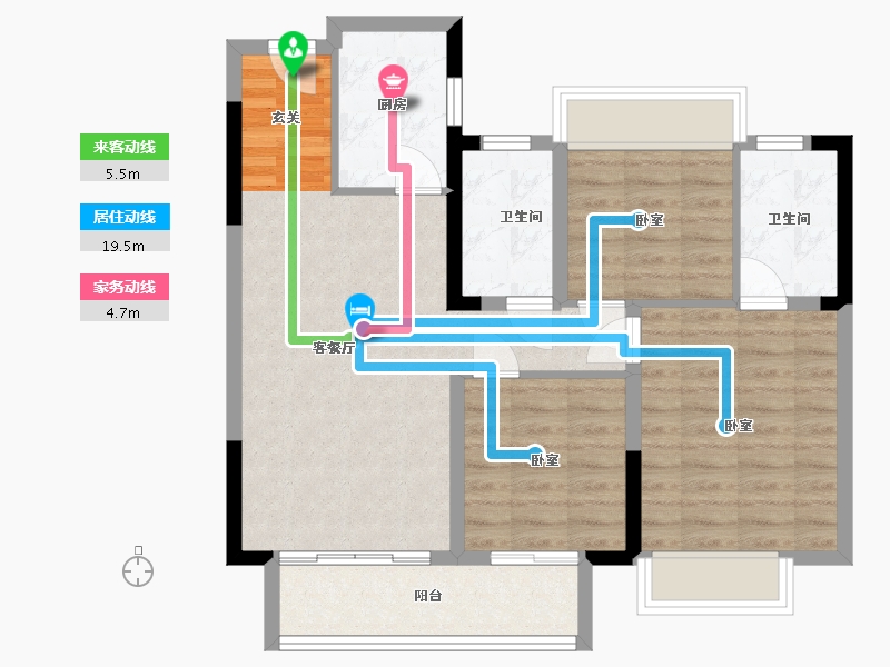 湖南省-岳阳市-岳阳未名府-78.77-户型库-动静线